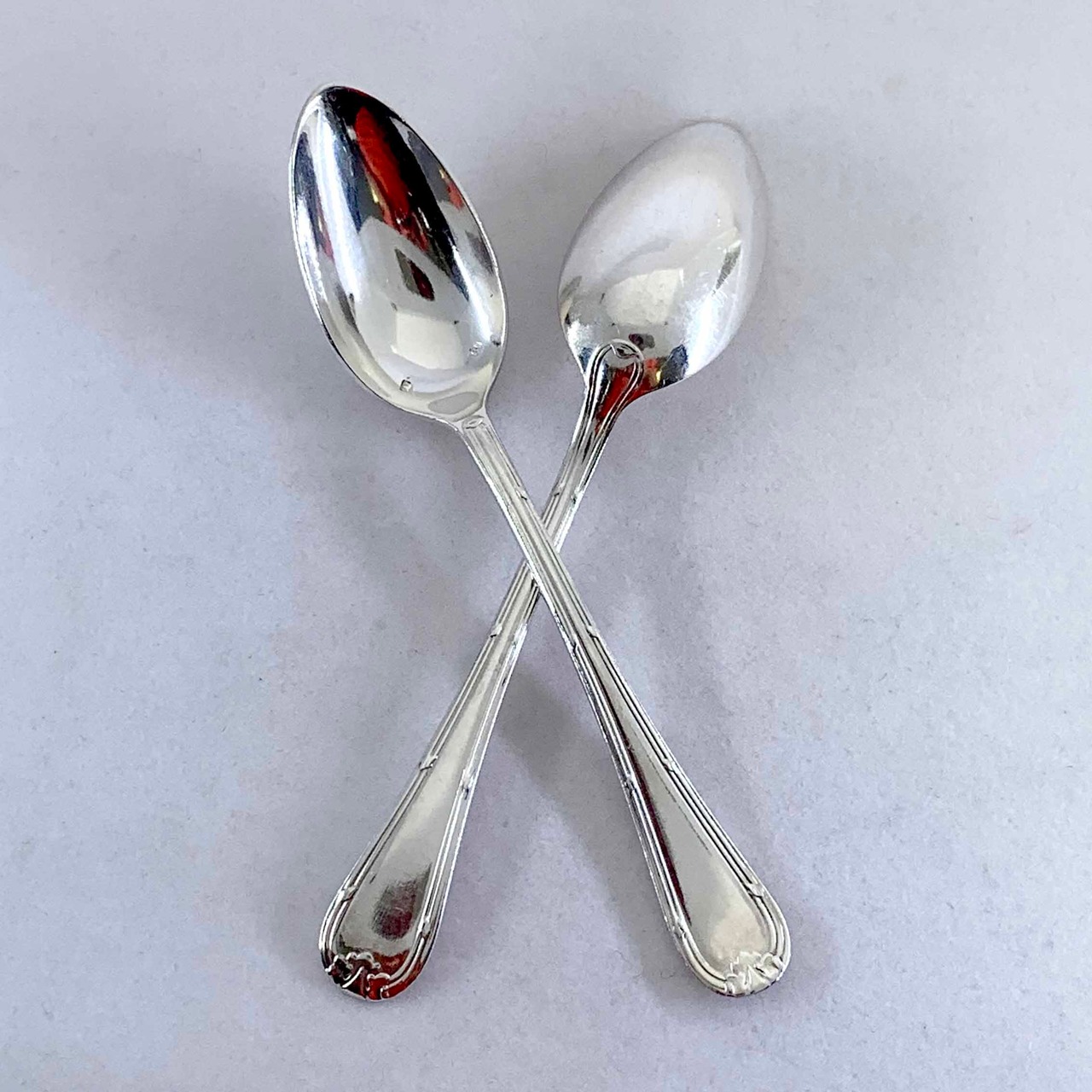 スプーン　シルバープレート　デザートスプーン フランスカトラリー　 12TWbs45