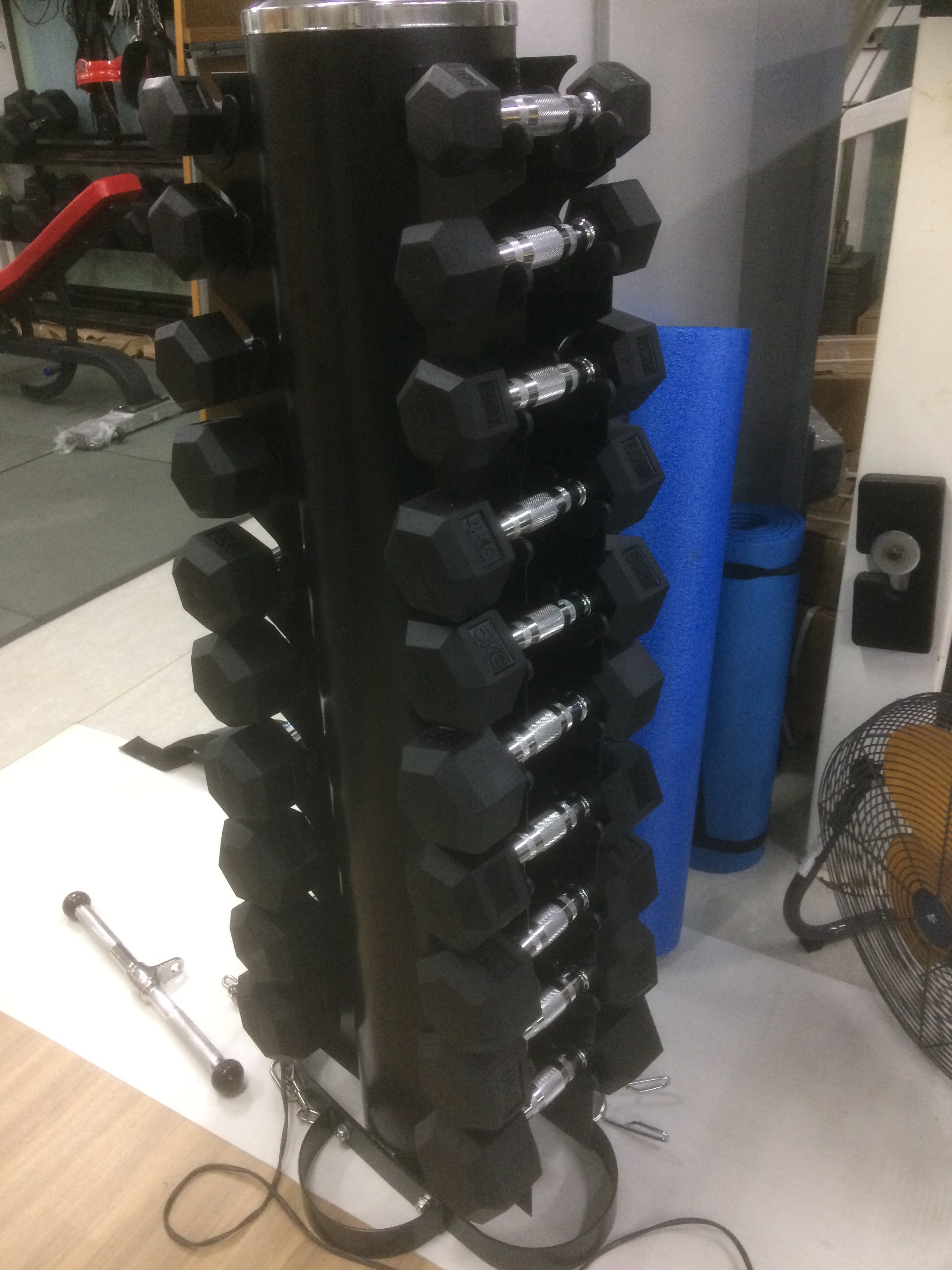 1kg~10kgヘックスダンベル＆縦型ダンベルラック Amazon | 縦型ダンベル