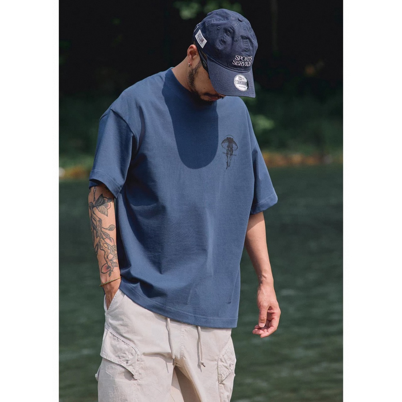 Vintage script jellyfish tee 1481 - 4