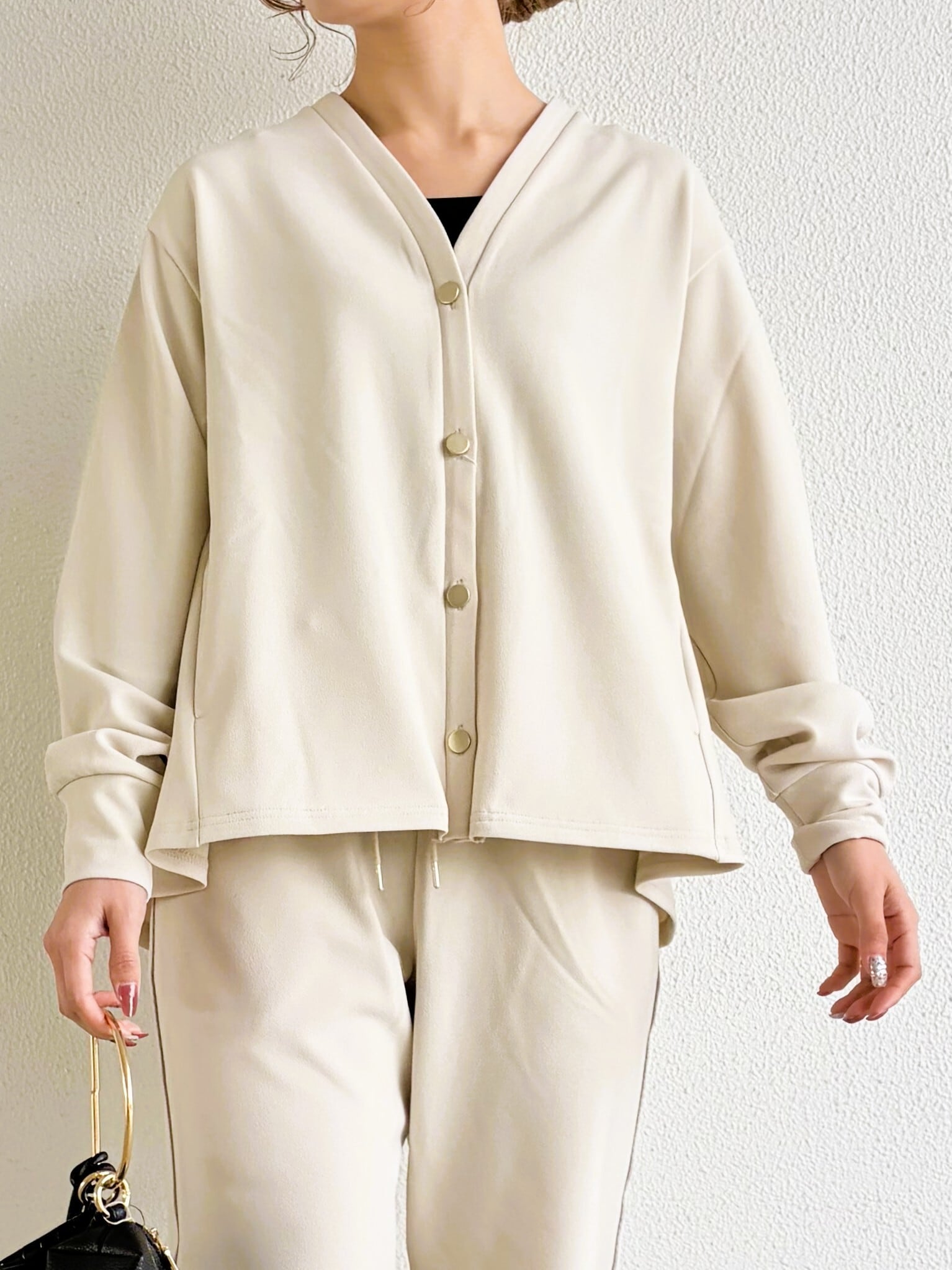 ○○○9286】カットジョーゼットシャツジャケット（8805-61019