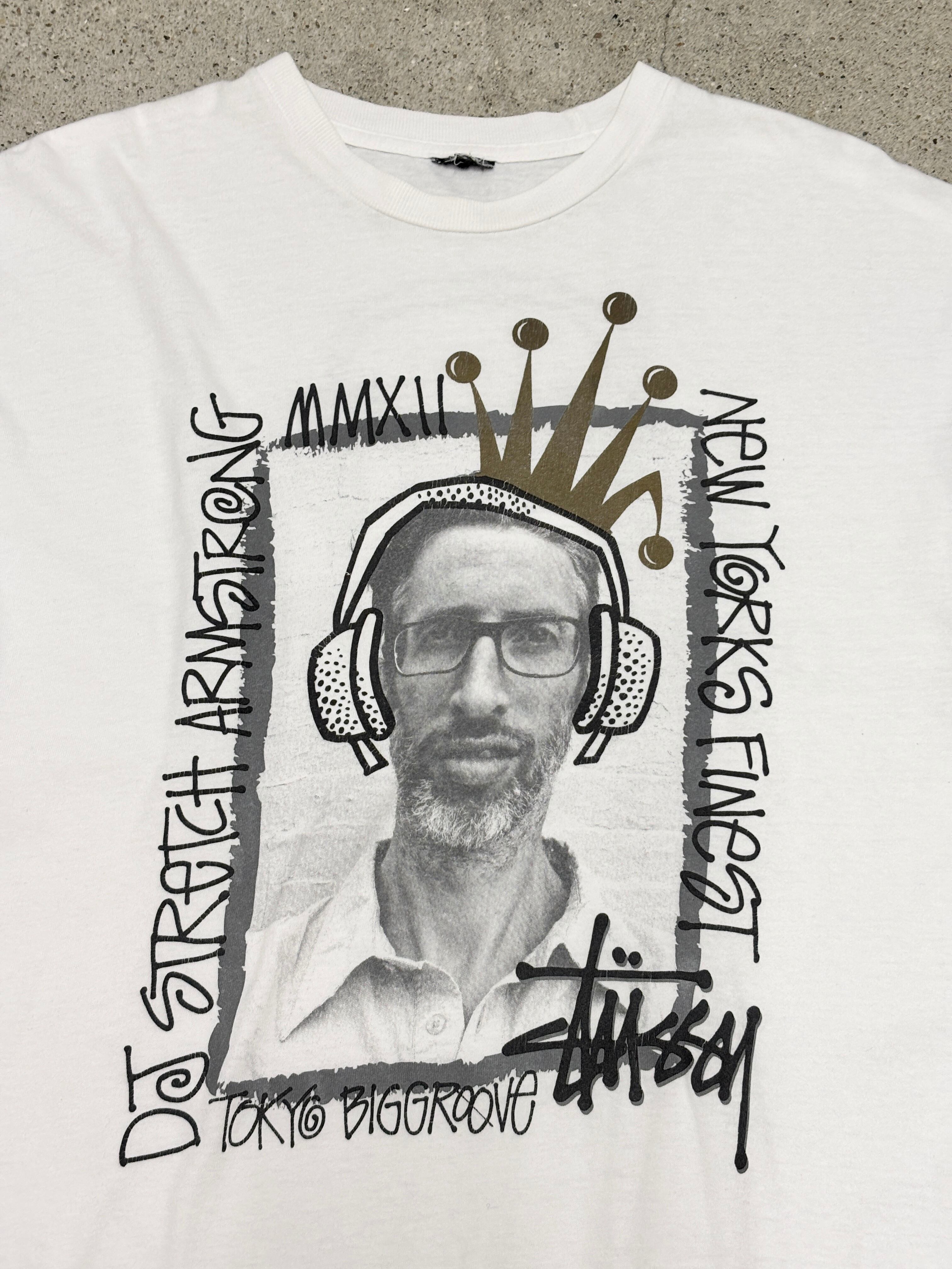 STUSSY DJ Stretch Armstrong Tシャツ M 10s STUSSY × DJ STRETCH ARMSTRONG/Photo print Tee/2012年/XL相当