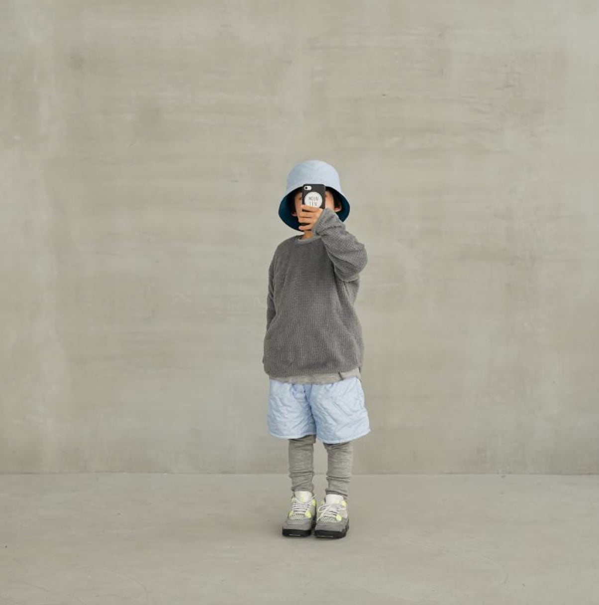 MOUN TEN グレーセットアップ125cm