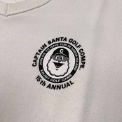 CAPTAIN SANTA キャプテンサンタ GOLF CLUB プリント スウェット ベスト サイズ XL /ホワイト/ゴルフ