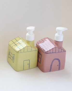 Top Top Céramique ハンドメイド 陶器のハンドソープ・ディスペンサー /Rose・B