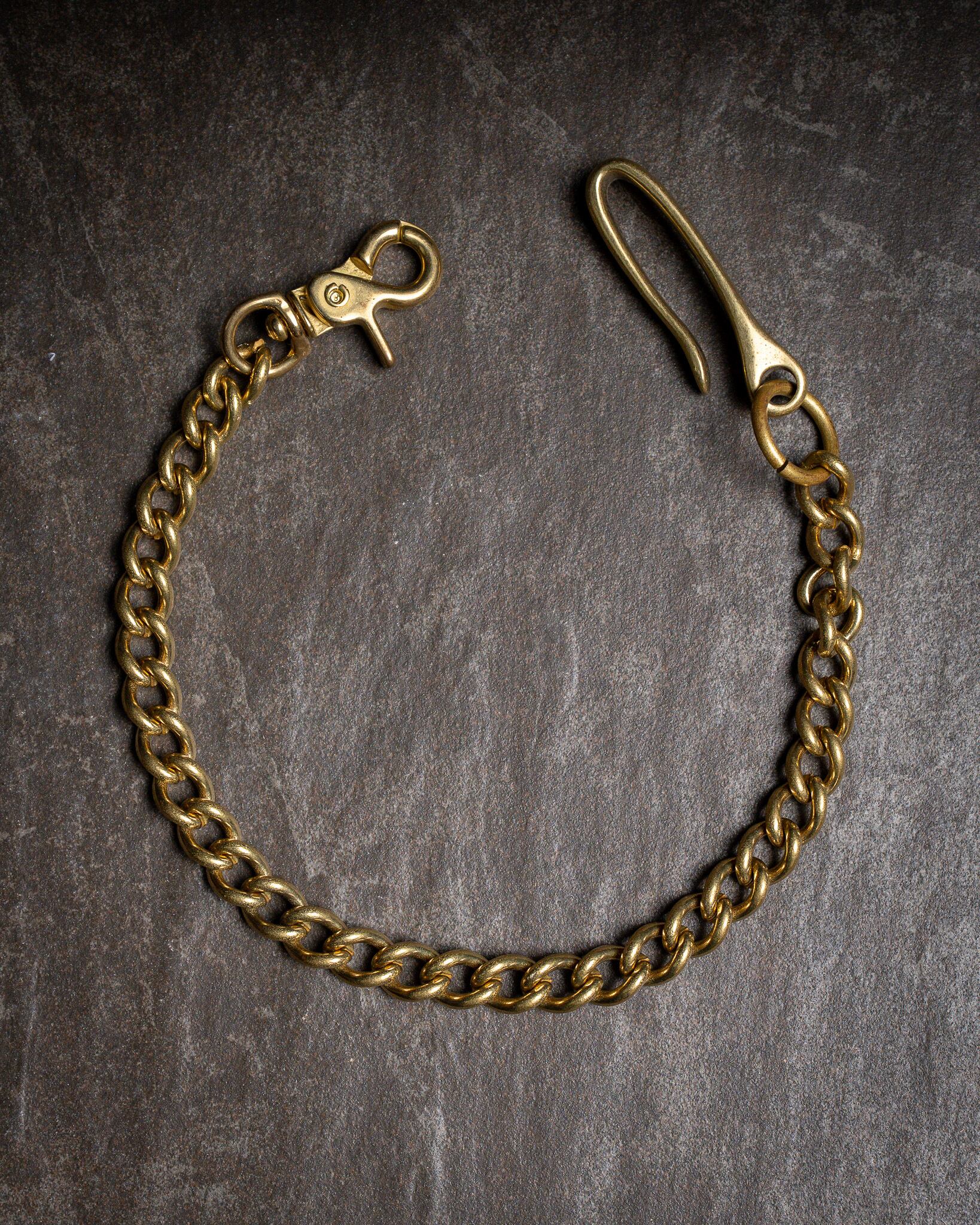 Additive and Line】Wallet Chain Brass Curb Chain WCH-008 新品