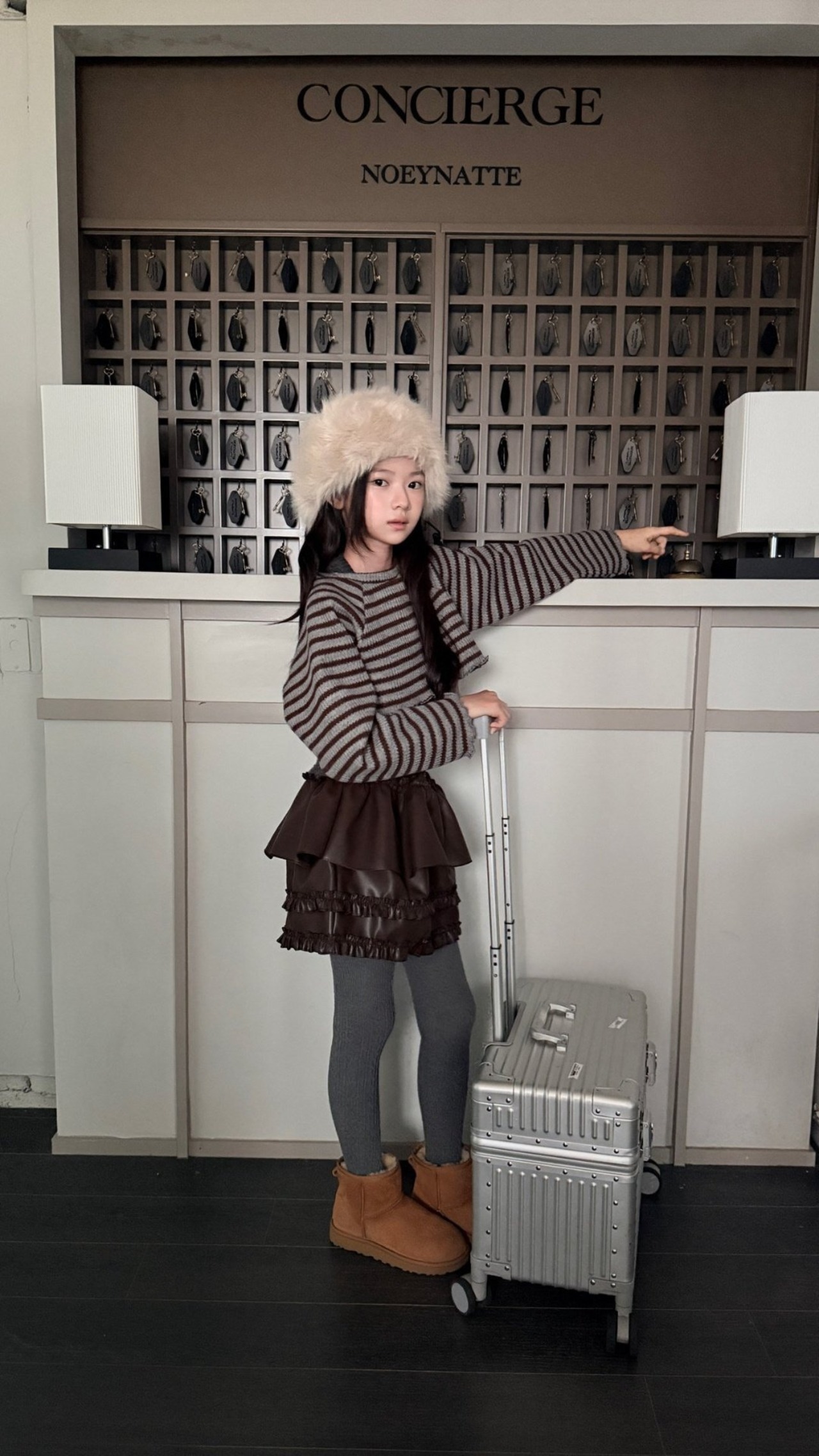 COMMA［取寄］leather skirt 26winter