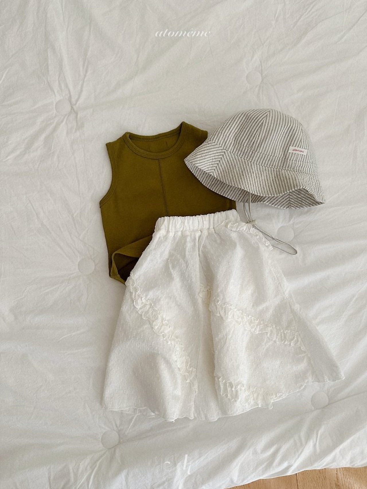 【取寄/韓国直送】atomeme 26/SM  ストライプサマーバケットハット｜帽子｜夏服｜韓国子供服