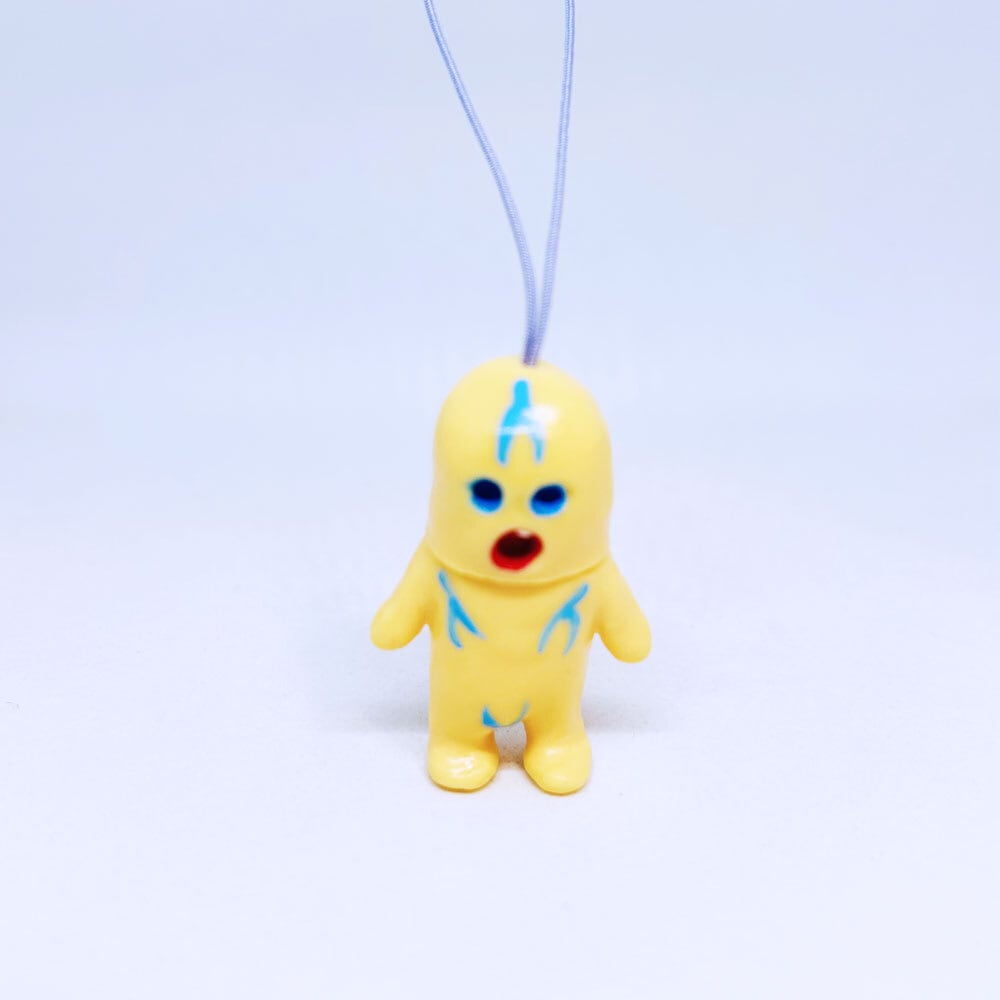 チビめんたストラップ(うすきいろ） / ストラップ / デハラユキノリ