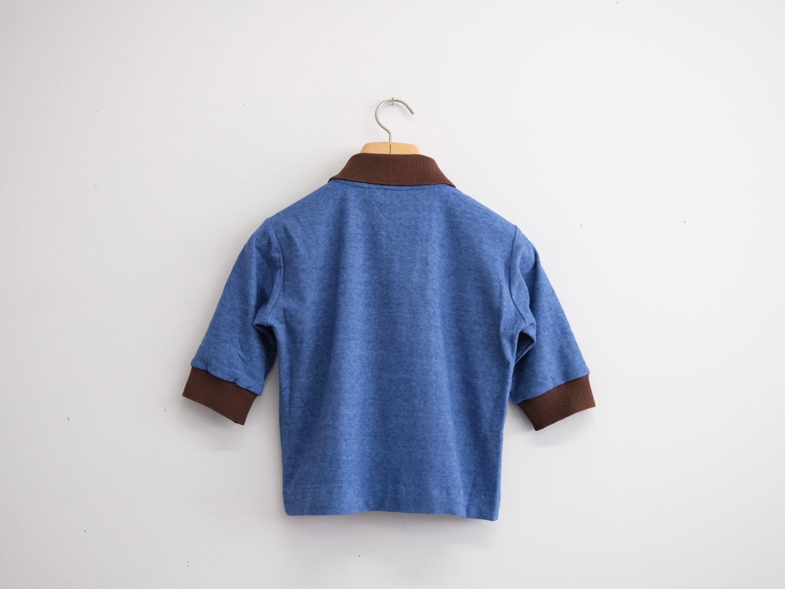 pelleq organic cotton mini pile polo T sax | Lapel online store