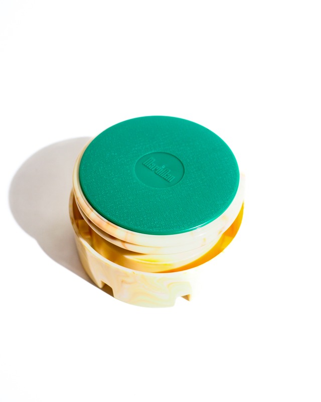 Marble-patterned melamine ashtray