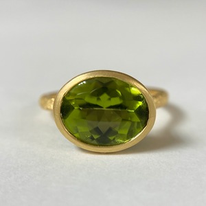 ［Peridot Ring］4.06ct/K18