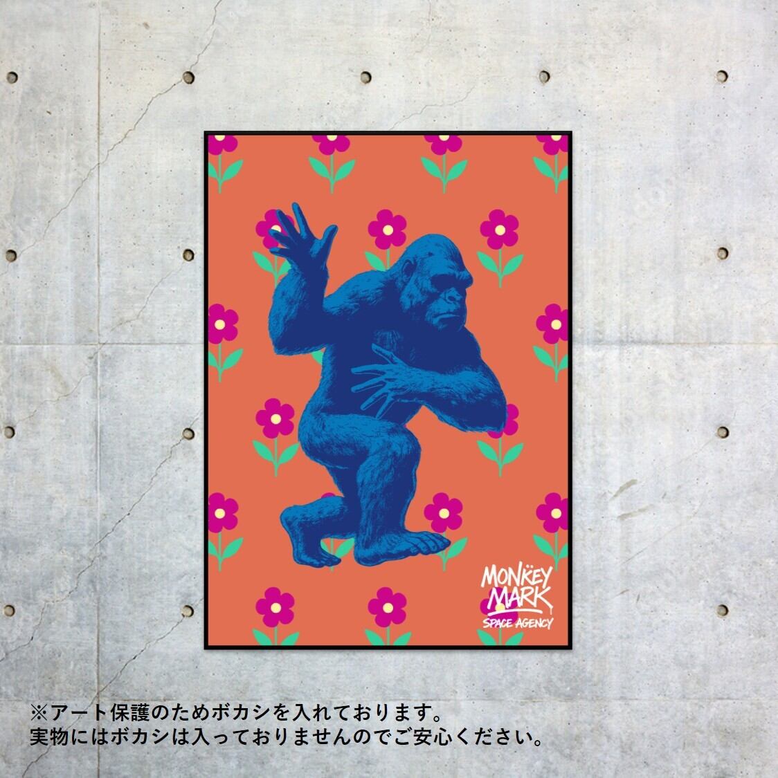 コートサイド・ゴリラ サングラス アートパネル ポスター 607mm×607mm コートサイド・ゴリラ サングラス アートパネル ポスター 607mm×607mm