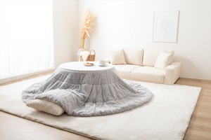 【円形:185cm】Chubby リバーシブルファーこたつ布団