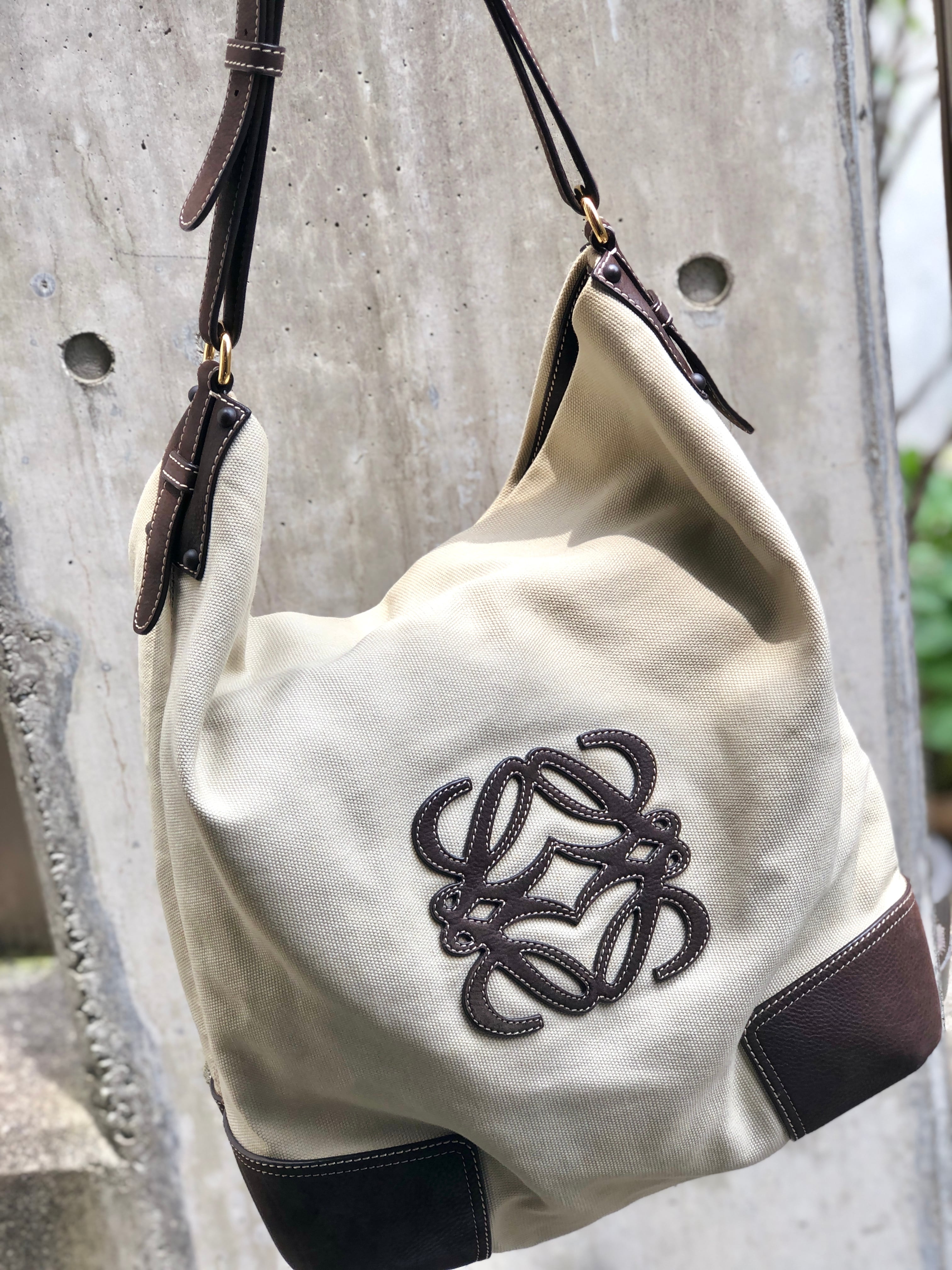 おまけ付 ロエベ LOEWE アナグラム ミニショルダーバッグ ベージュ 