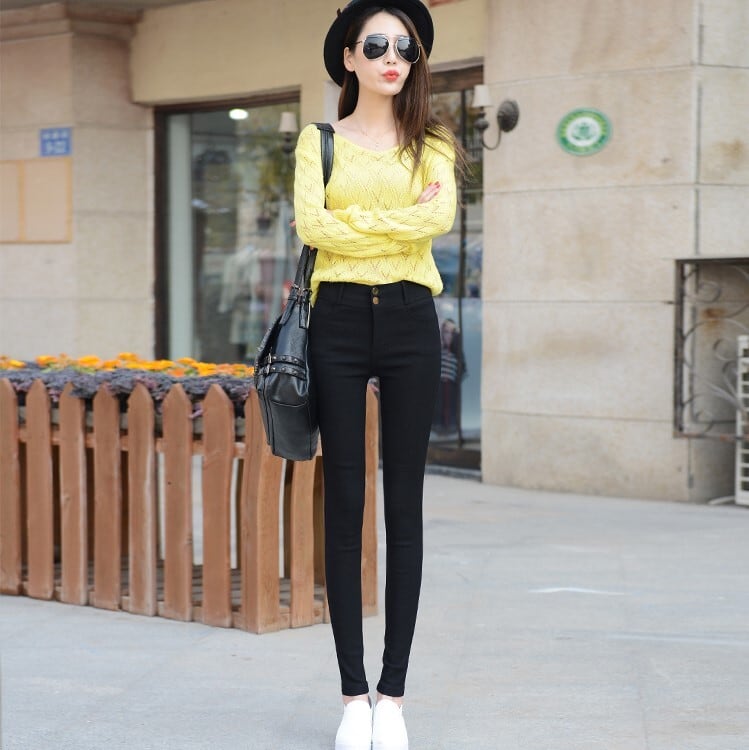 スキニーパンツ ブラック ボトムス スリム 細身 ストレート スマート