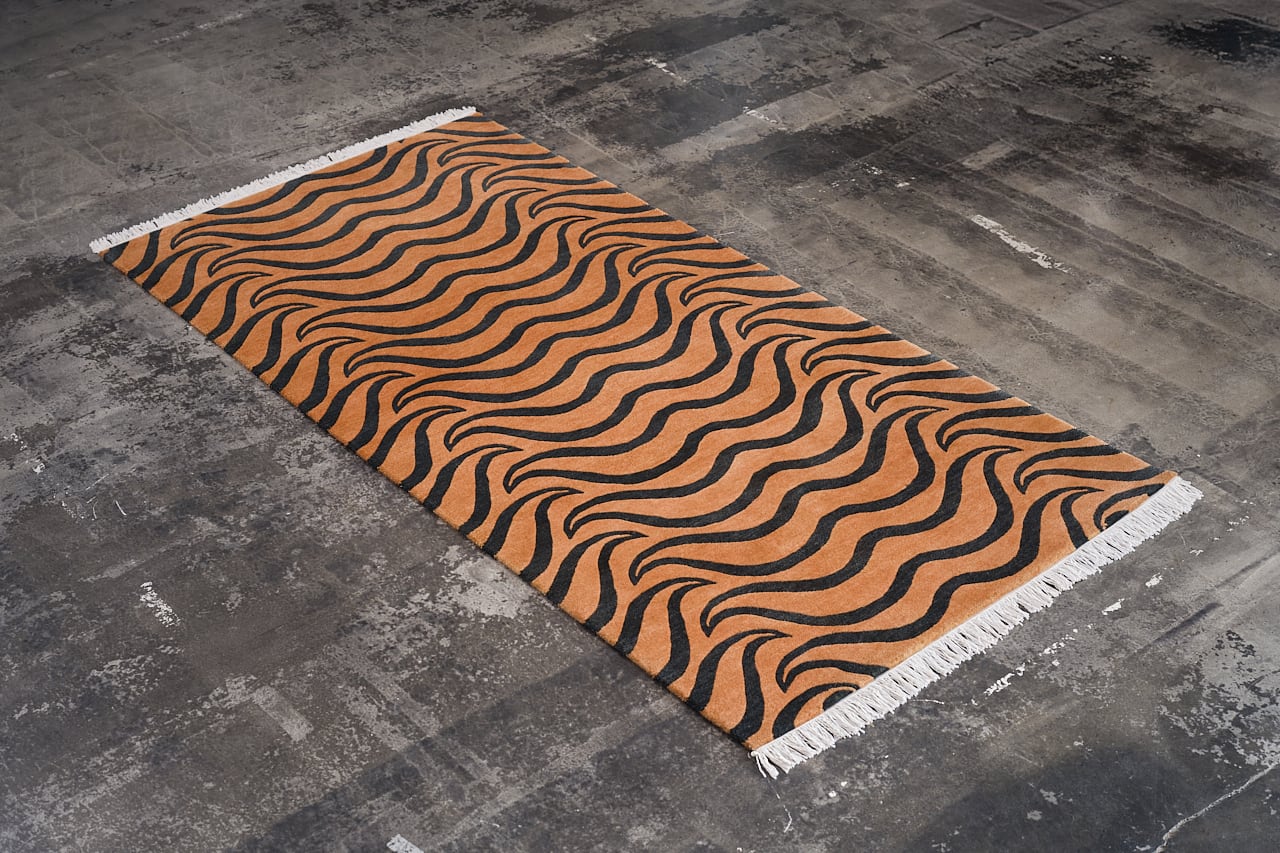 チベタンラグ（チベット製） TIBETAN TIGER RUG(チベタンタイガーラグ) SSサイズ 50×85cm | 家具