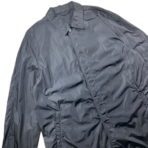 PRADA black nylon coat