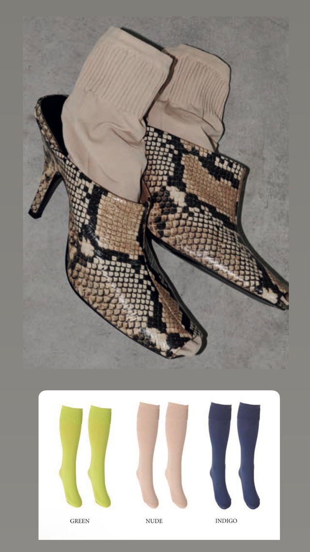 Cinzia ニーハイソックス　 3色展開　フリーサイズ  TRASPARENZE　　