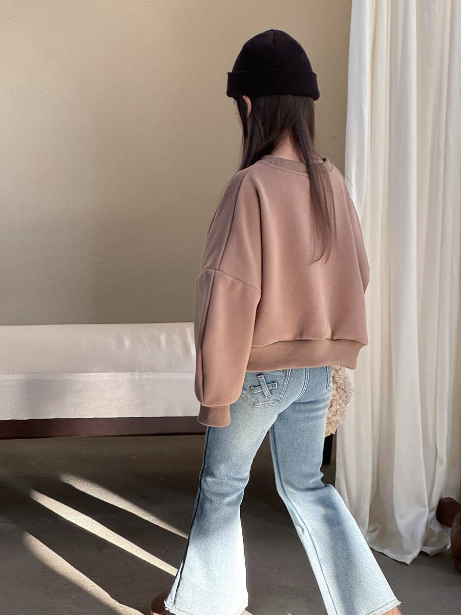 26ショート丈裏起毛トレーナー