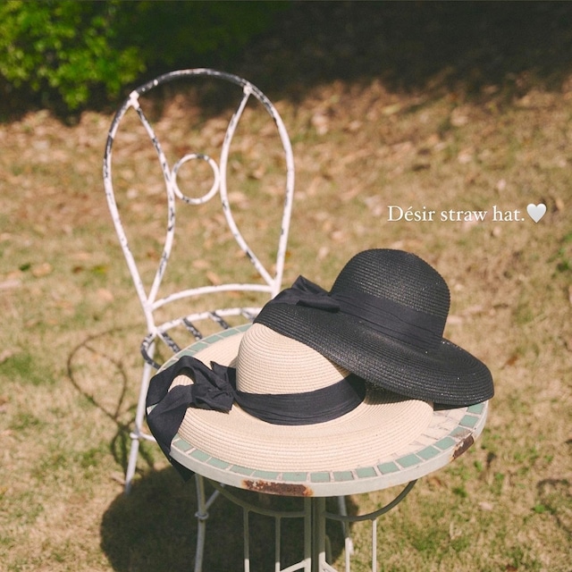 ribbon straw hat