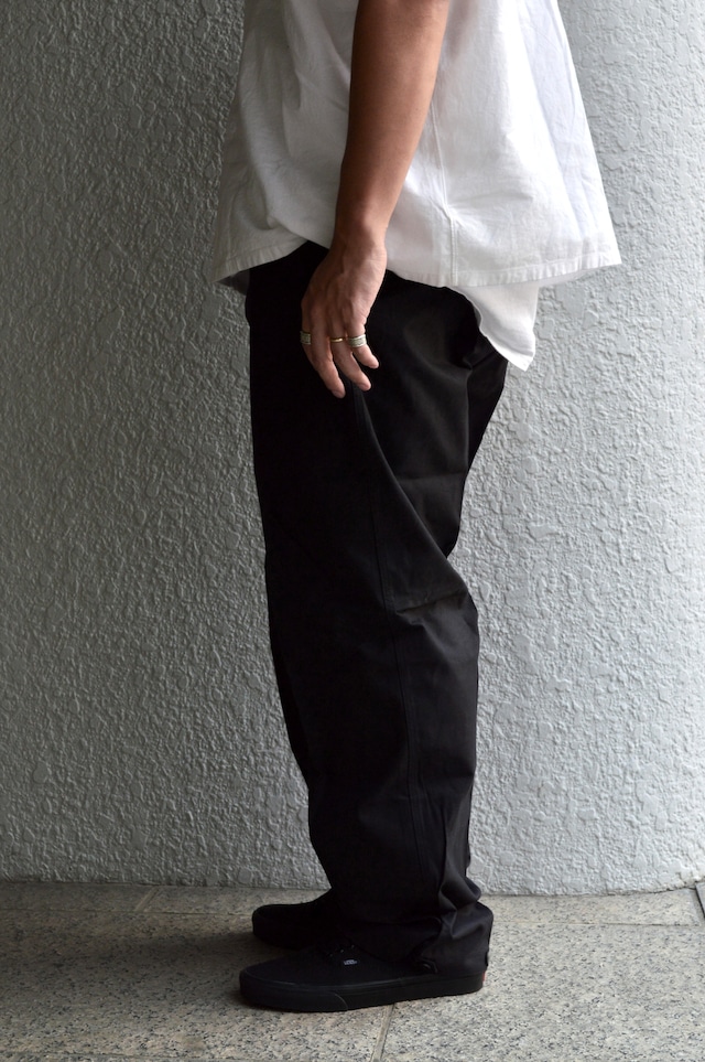 East German Army 80s Custom Dyed Black Dead Stock Fade Black Work Trouser 東ドイツ軍 1980年代 ワークトラウザー