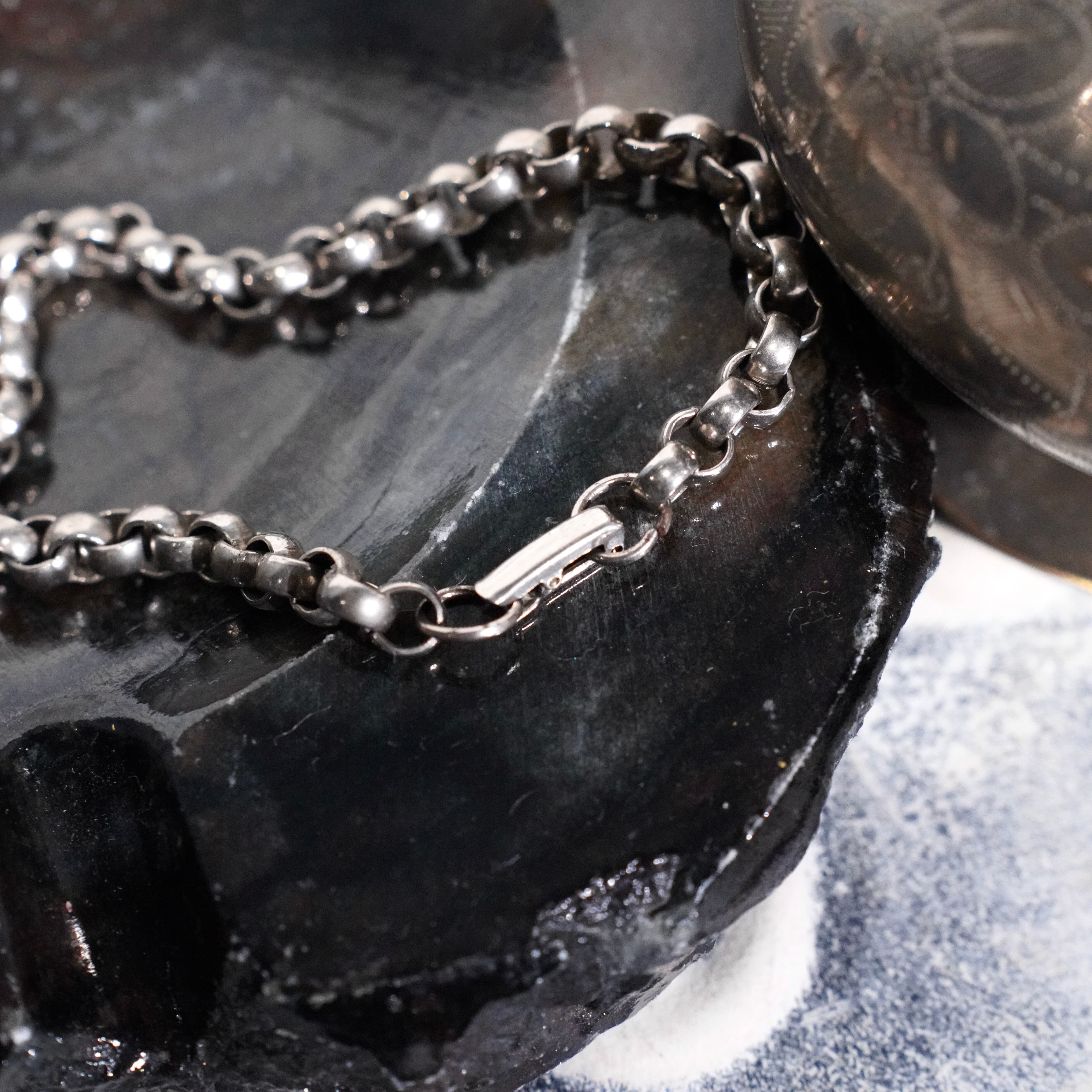 USA VINTAGE WIDE CHAIN DESIGN BRACELET/アメリカ古着ワイドチェーン