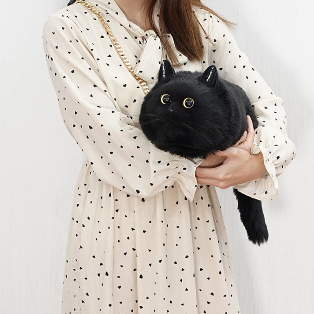 猫バッグ超おっきい子 黒猫 bag♡K506 | luvxy