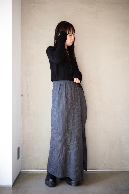 SHINPIN ×SAJI slacks remake wrap skirt