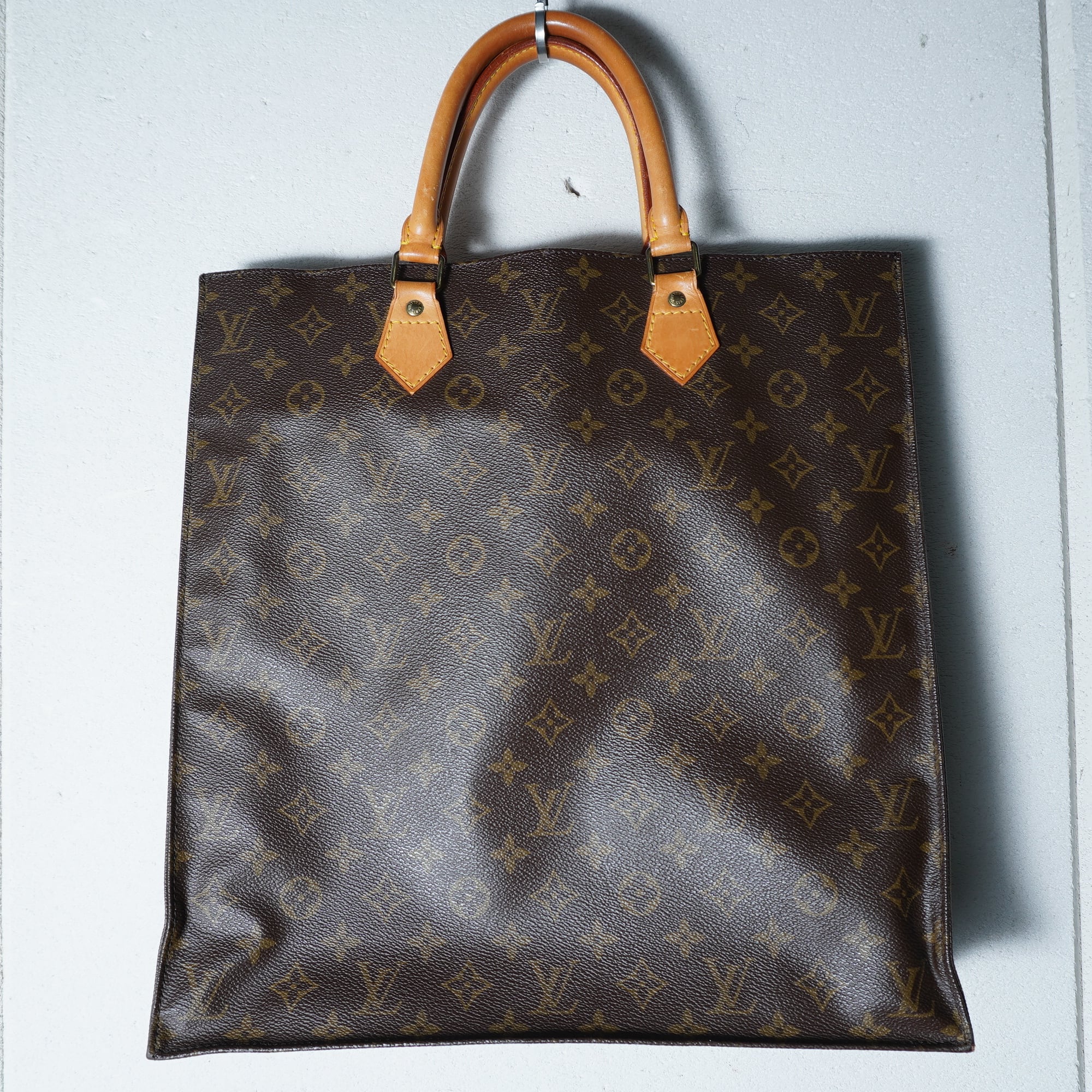 LOUIS VUITTON】ルイヴィトン サックプラモノグラムトートバッグ brown