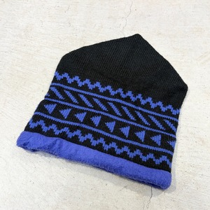 THE MEWS KNIT CAP BLACK/PURPLE
