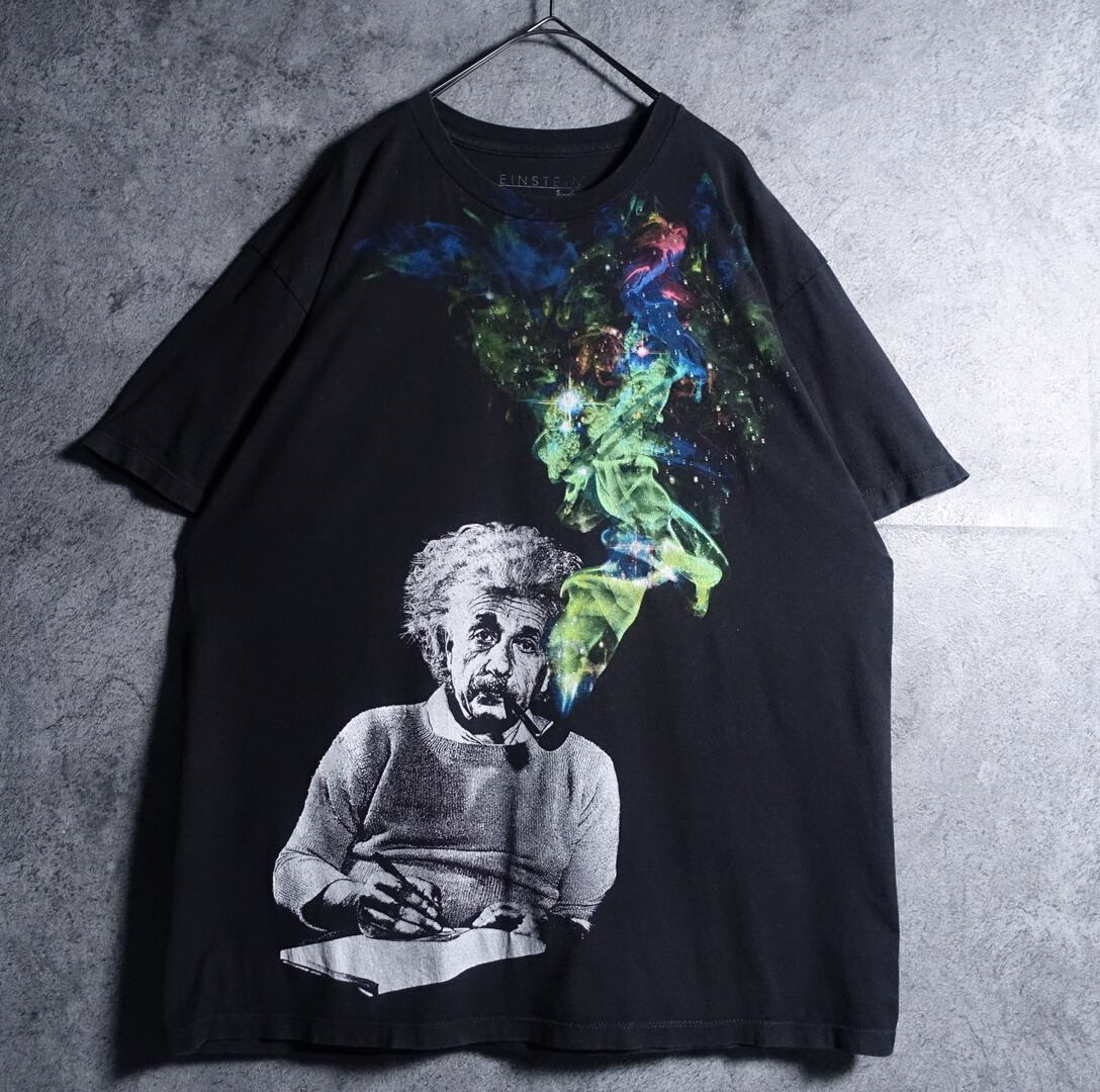 Black Albert Einstein Print T-Shirt