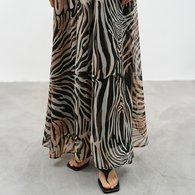 Printed long dress A00244