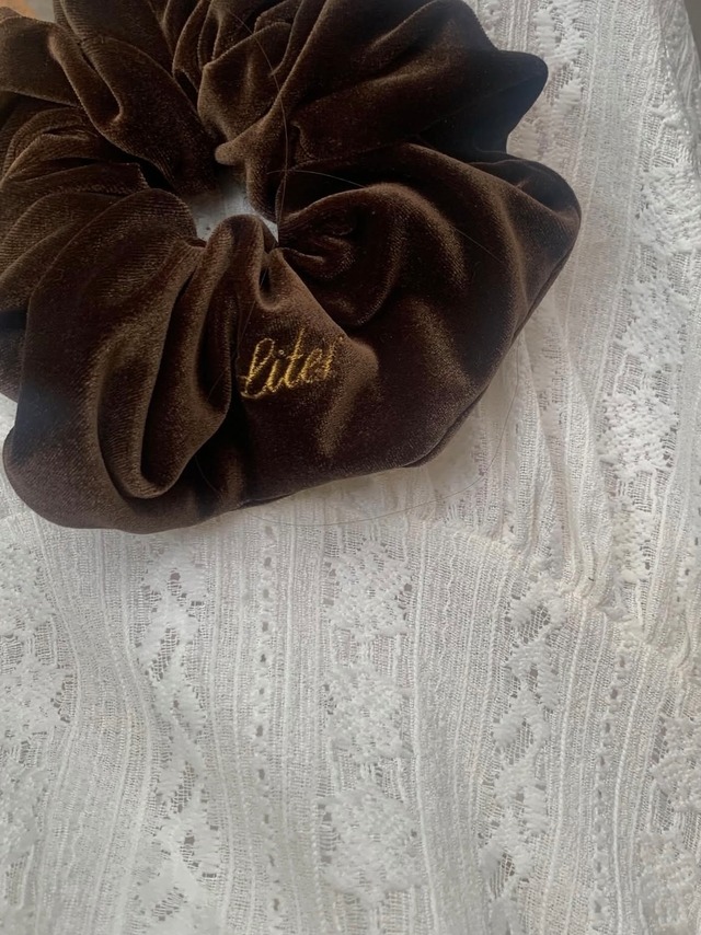 (予約) LITER / Merry velvet scrunchie 2color