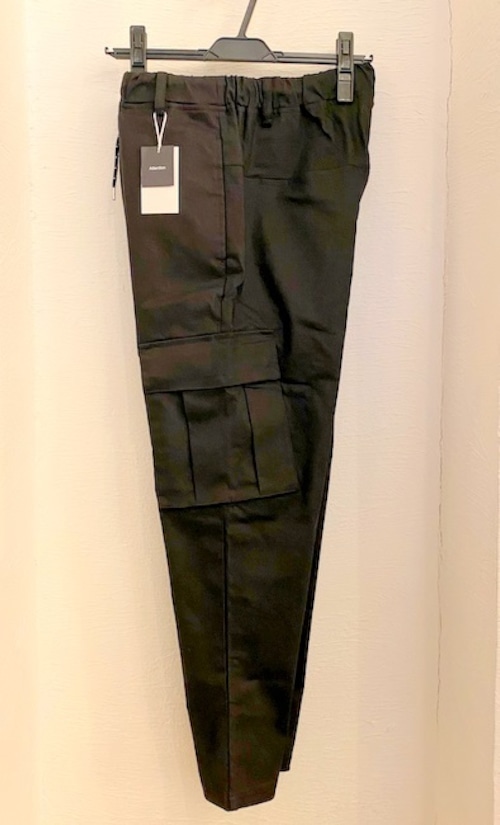 Stretch Twill Ankle Cut Cargo Pants　Black