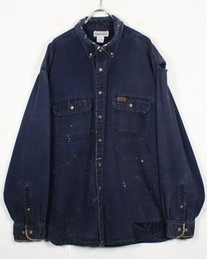 【Caka act2】"Carhartt" Fade × Aiging Loose Cotton Shirt Jacket