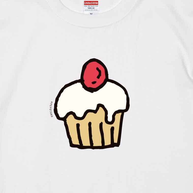 Cupcake / Tシャツ / PEPOTARO /  -WHITE-