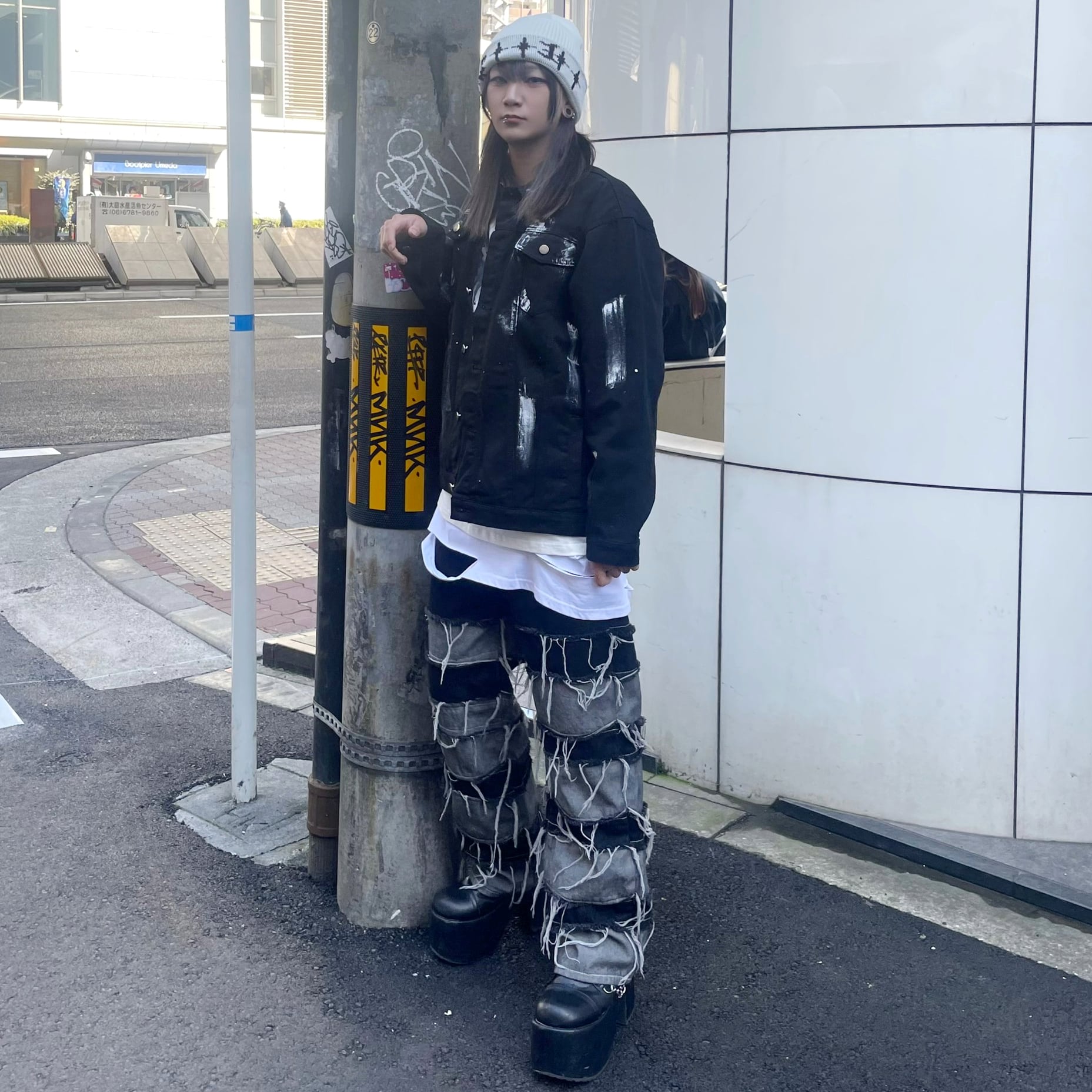 PAINT BLACK デニムジャケット | VOLCAN&APHRODITE