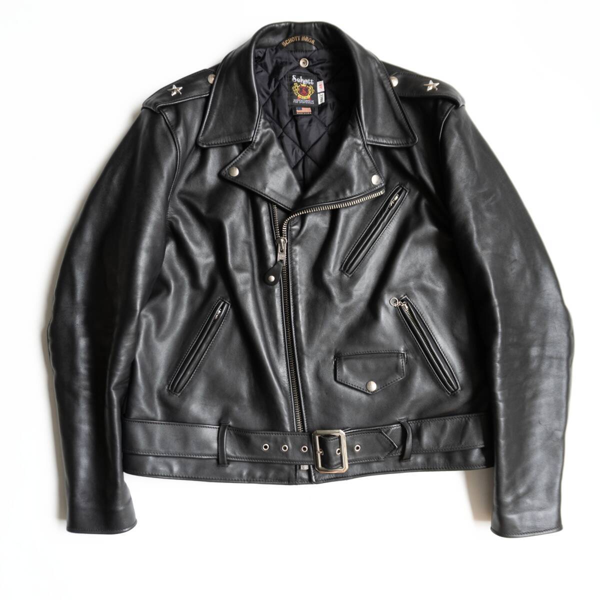 【美品】SCHOTT【641/シングルライダースジャケット】38 ボアライナー付き レザー アメリカ製 ショット 26040480 美品】SCHOTT【641/シングルライダースジャケット】38 ボアライナー