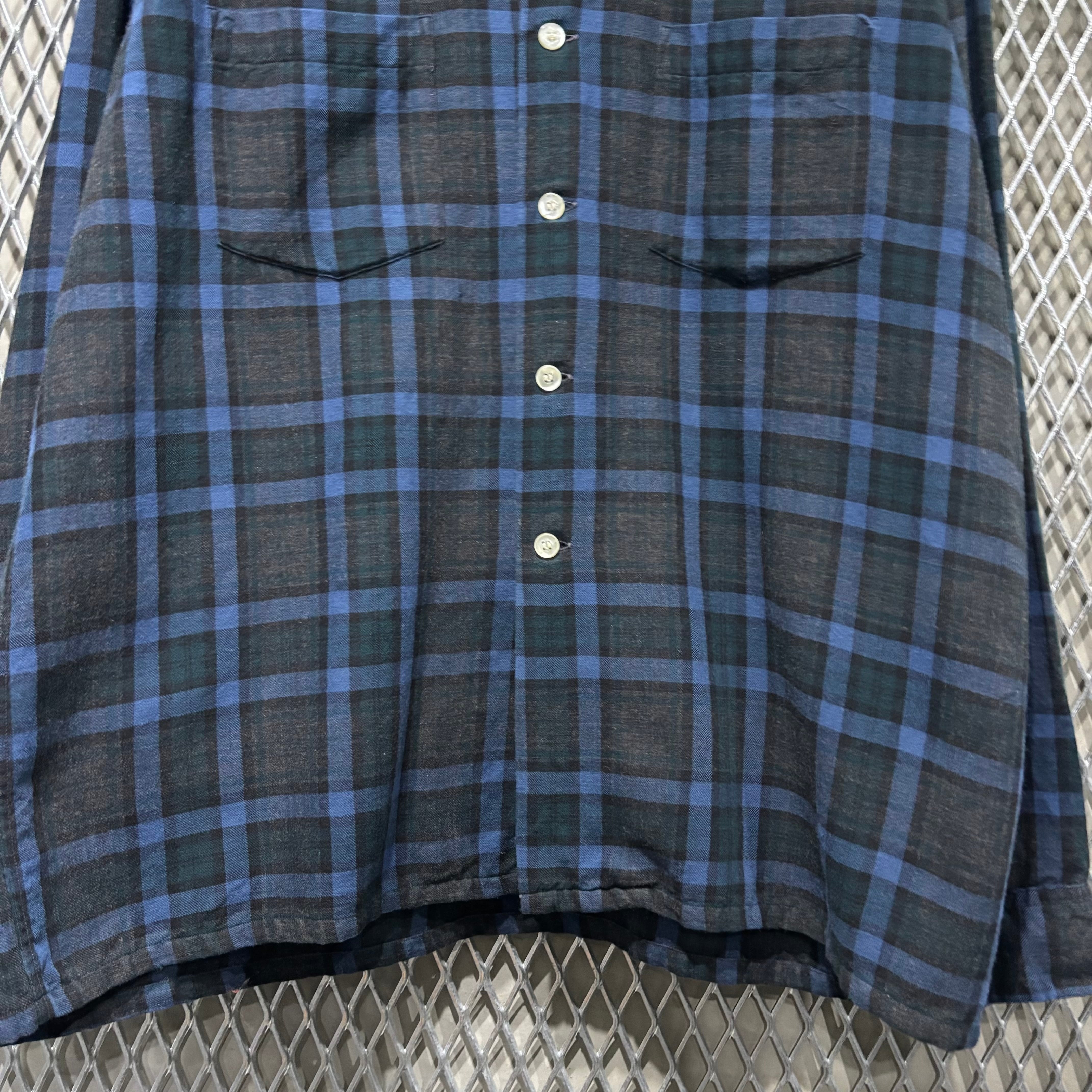 60s【Manhattan】Open Collar Shirt | the Holic vintage clothing