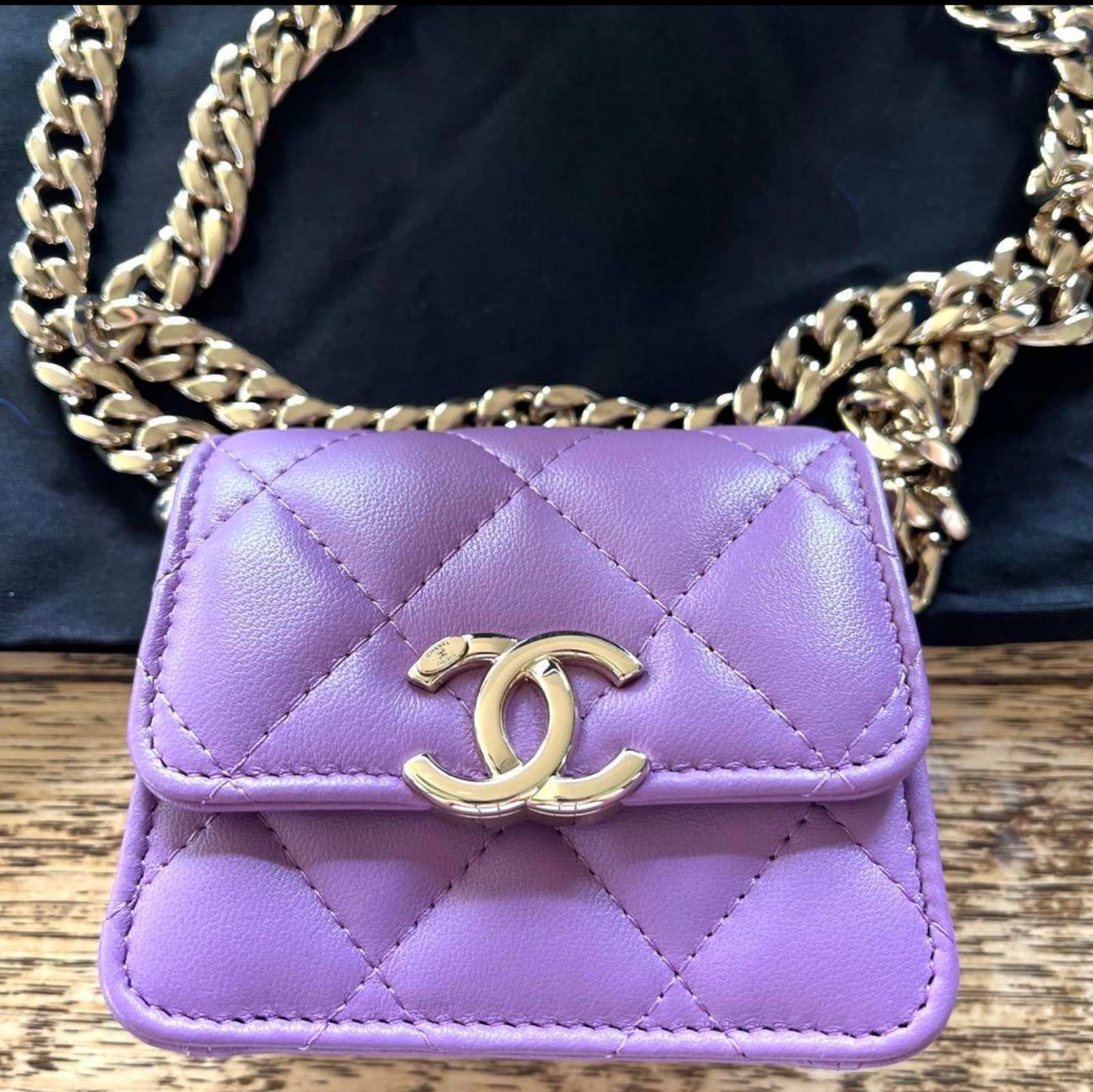 CHANEL シャネル パープル ミニショルダー バッグ | amsterdam 