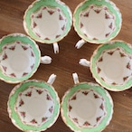 Royal Doulton|ロイヤルドルトン グリーン&ローズガーランド ティーセット カップ&ソーサー エドワーディアン期 英国アンティーク thumbnail 3