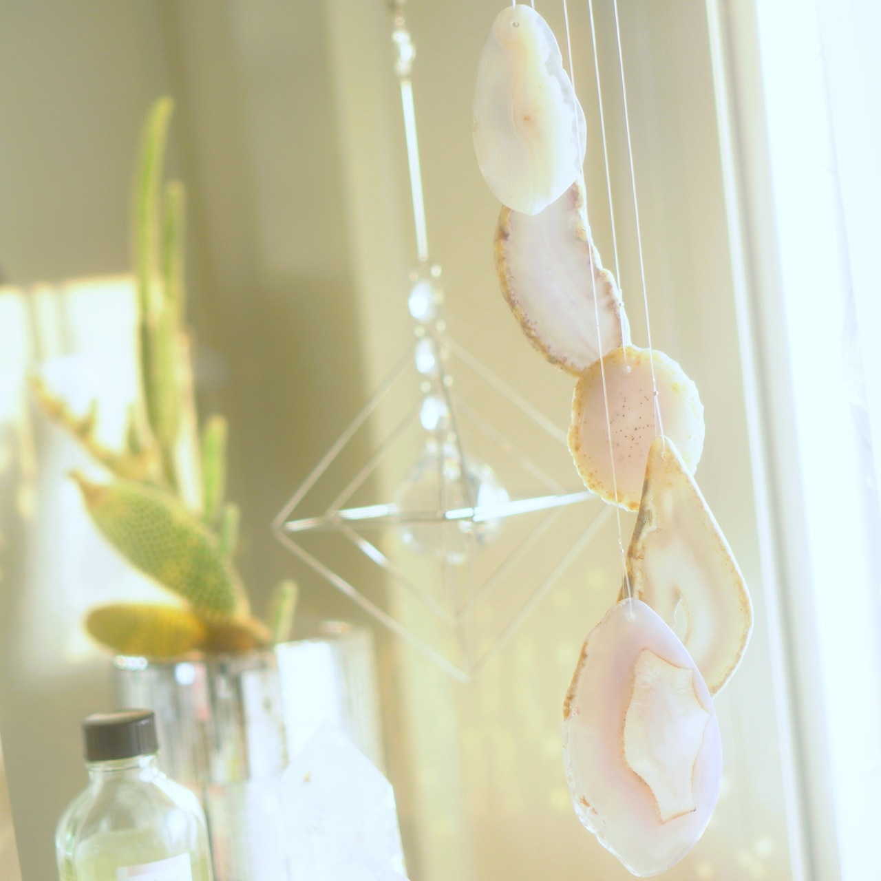 White Lavender - アゲートヒーリングチャイム / Agate Healing Chime 1428