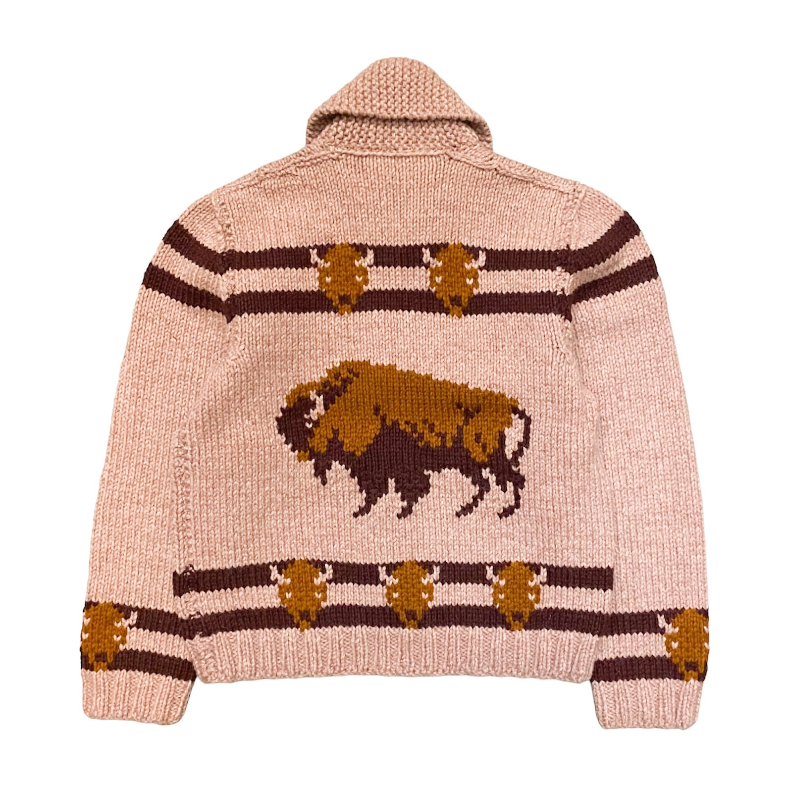 60〜70's UNKNOWN Buffalo Cowichan Sweater / カウチンセーター ...
