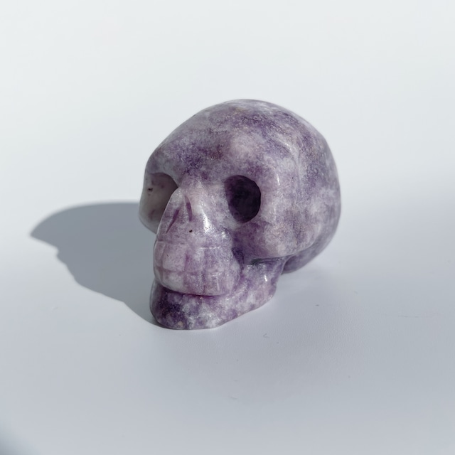 レピドライト スカル06◇Lepidolite Skull◇天然石・鉱物・パワーストーン