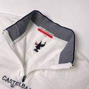 CASTELBAJAC +2 NATURE カステルバジャック ハーフジップ 半袖シャツ カットソー 2/ホワイト系 メンズ