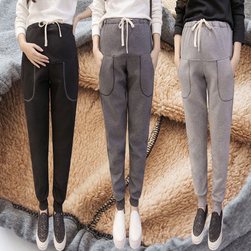 【新作】【送料無料】 マタニティウェア2019秋冬ラムベルベットルーズ妊婦ベリーリフトパンツ、アウターウェアウォームフィート妊婦パンツ600g-アリババ オータム 秋物 ウィンター 冬物 expec249643768643