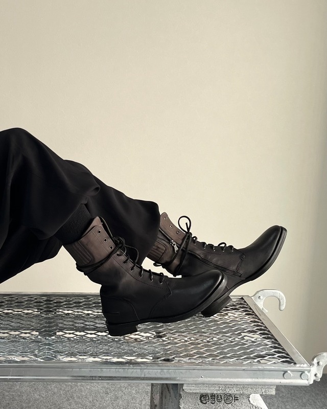 【Neil Barrett】Tactical lace-up zip boots