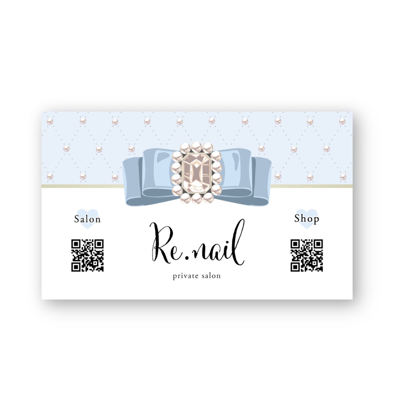 リボンジュエルデザイン ｜ アクセサリー台紙 ｜ cd_00419