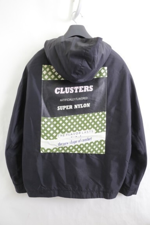 RAF SIMONS 14SS CLUSTERS HOODED JACKET BLACK 44 150JG7162