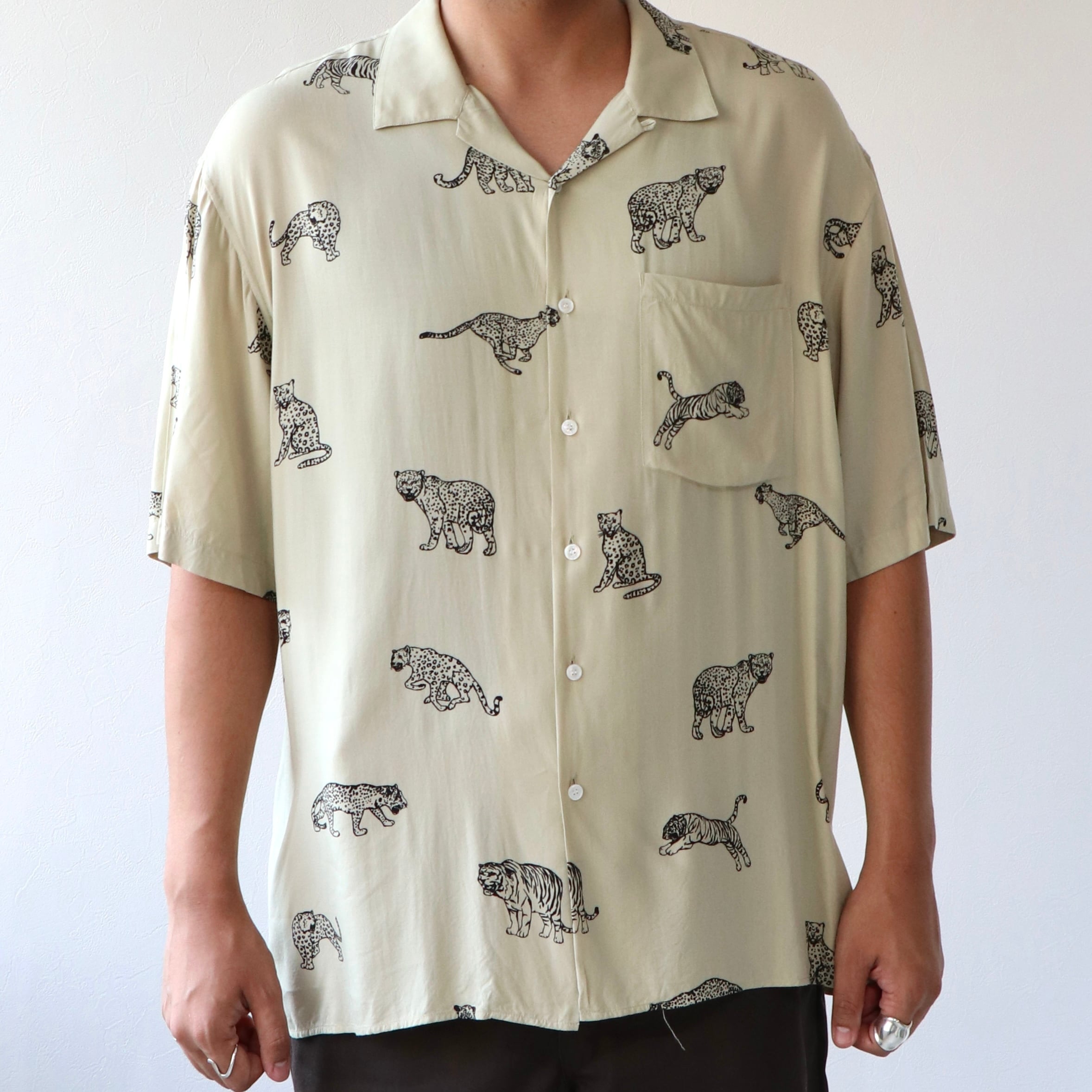 中古】セリーヌ 2C946748T.38CE 23AW ロゴプリント オープンカラー